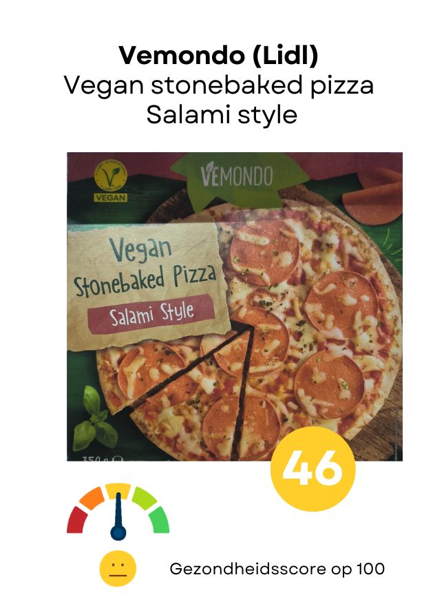 Vemondo Lidl vegan salami pizza